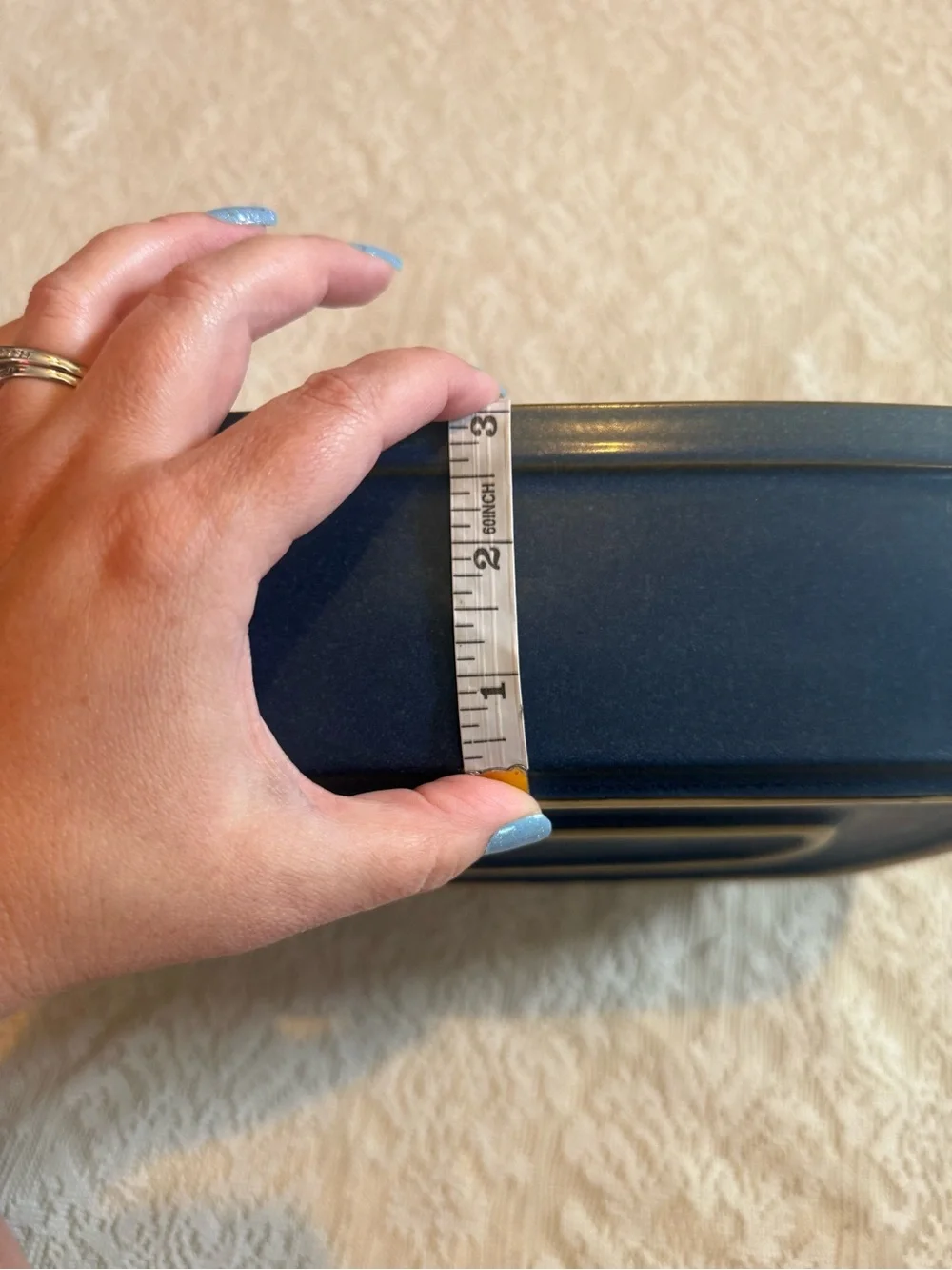 Denby Imperial blue rectangular deep dish oven stoneware dish